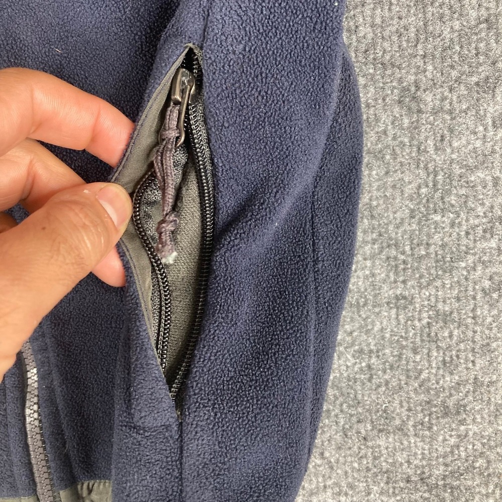 The North Face Fleece Jacket Kids Size 10 Gray Blue Full Zip Outdoor Warm - Picture 5 of 9